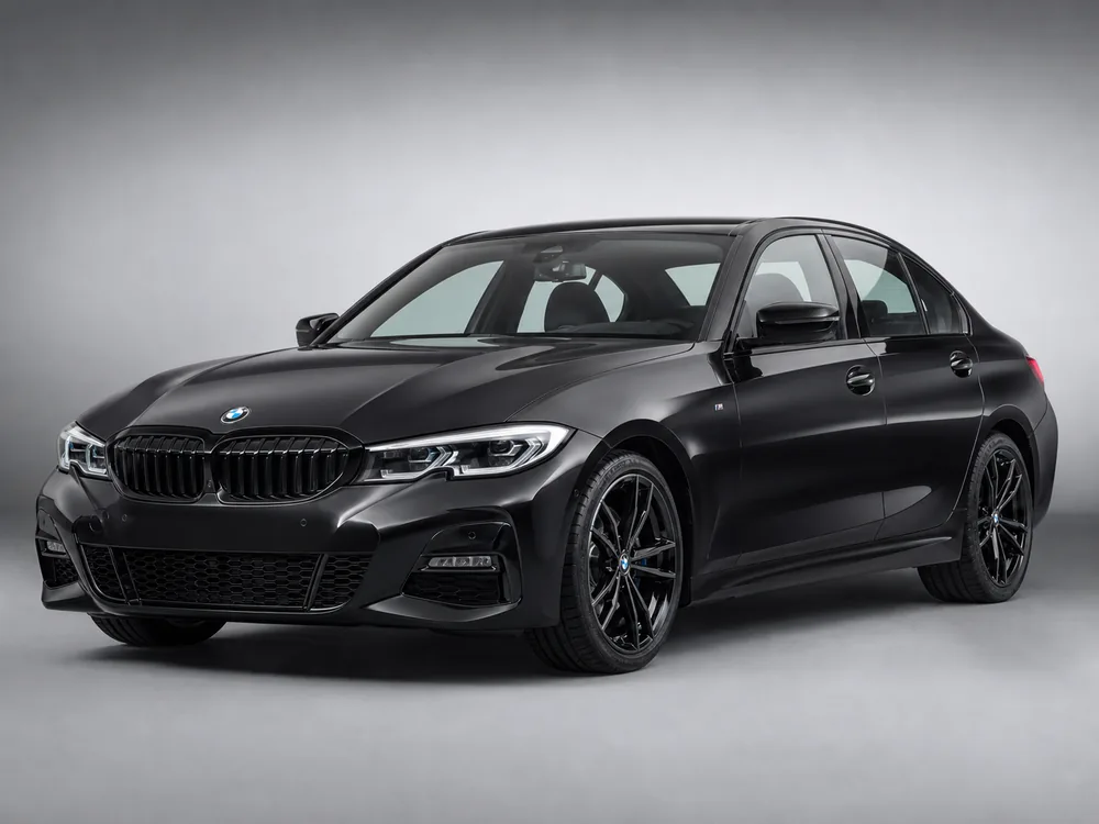 BMW 3 Series luxury sport sedan, front three-quarter view