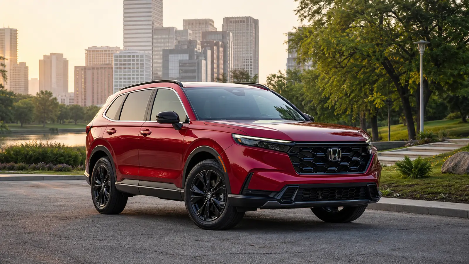 2026 Honda CR-V Hybrid compact SUV front three-quarter view - Honda CR-V Hybrid