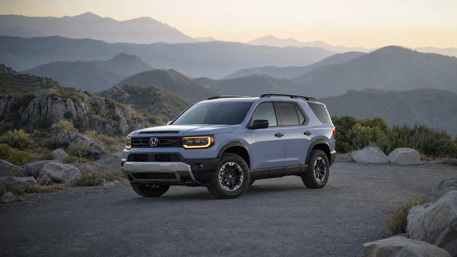 2026 Honda Passport two-row SUV front three-quarter view - Honda Passport