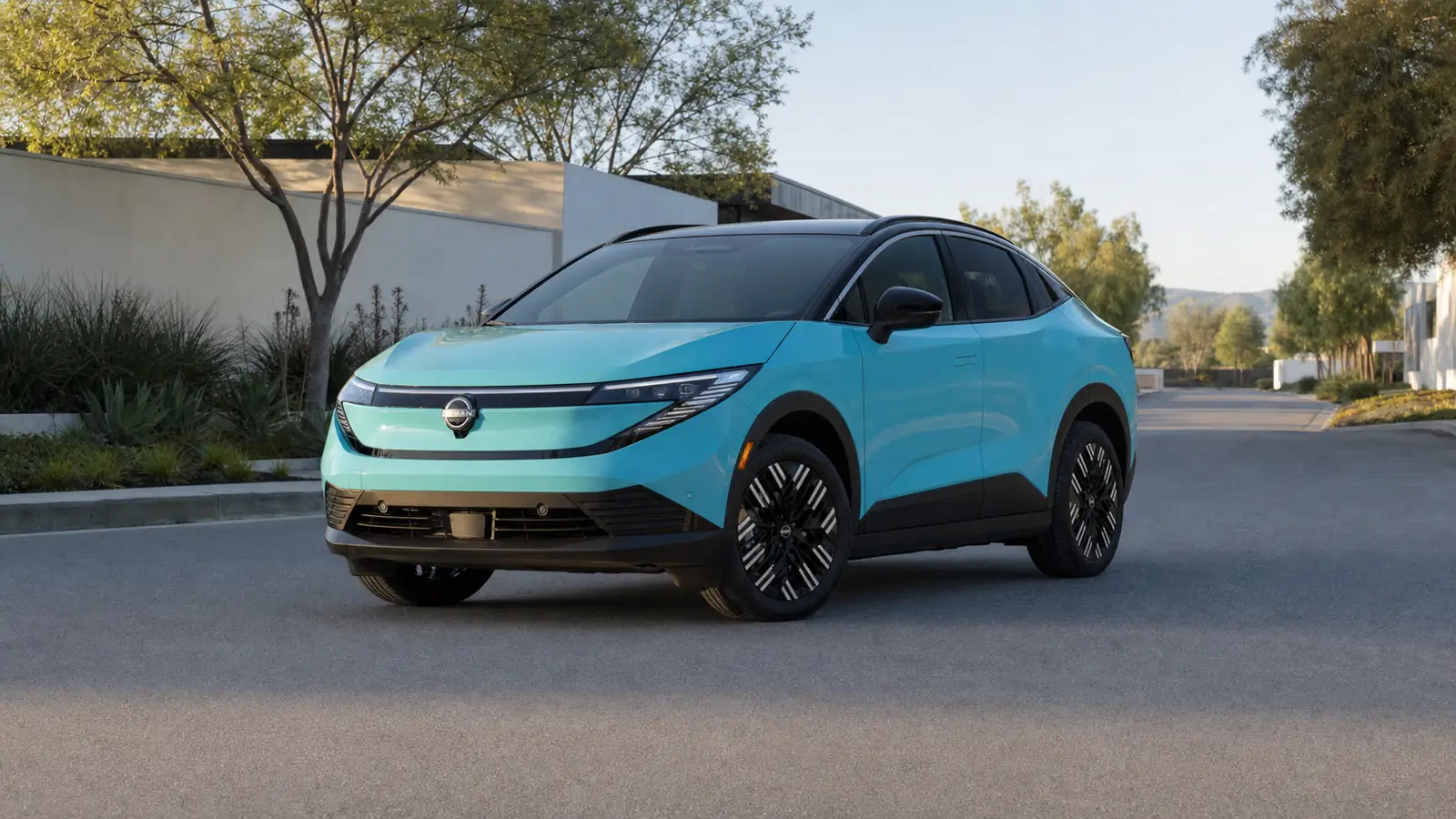2026 Nissan Leaf electric crossover front three-quarter view - Nissan Leaf