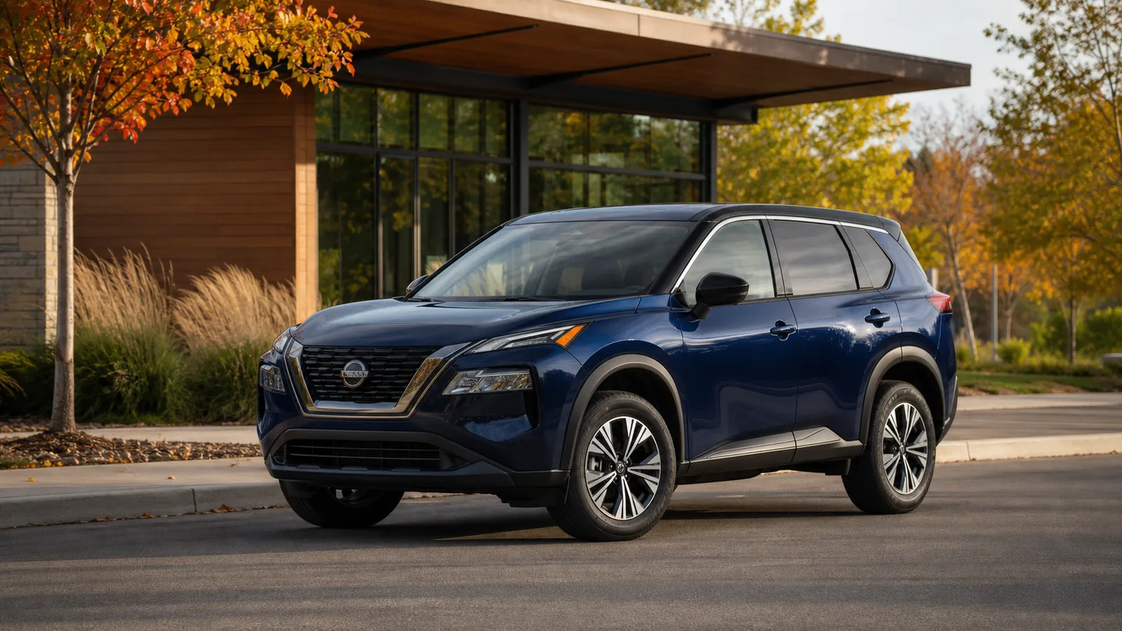 2026 Nissan Rogue compact SUV front three-quarter view - Nissan Rogue