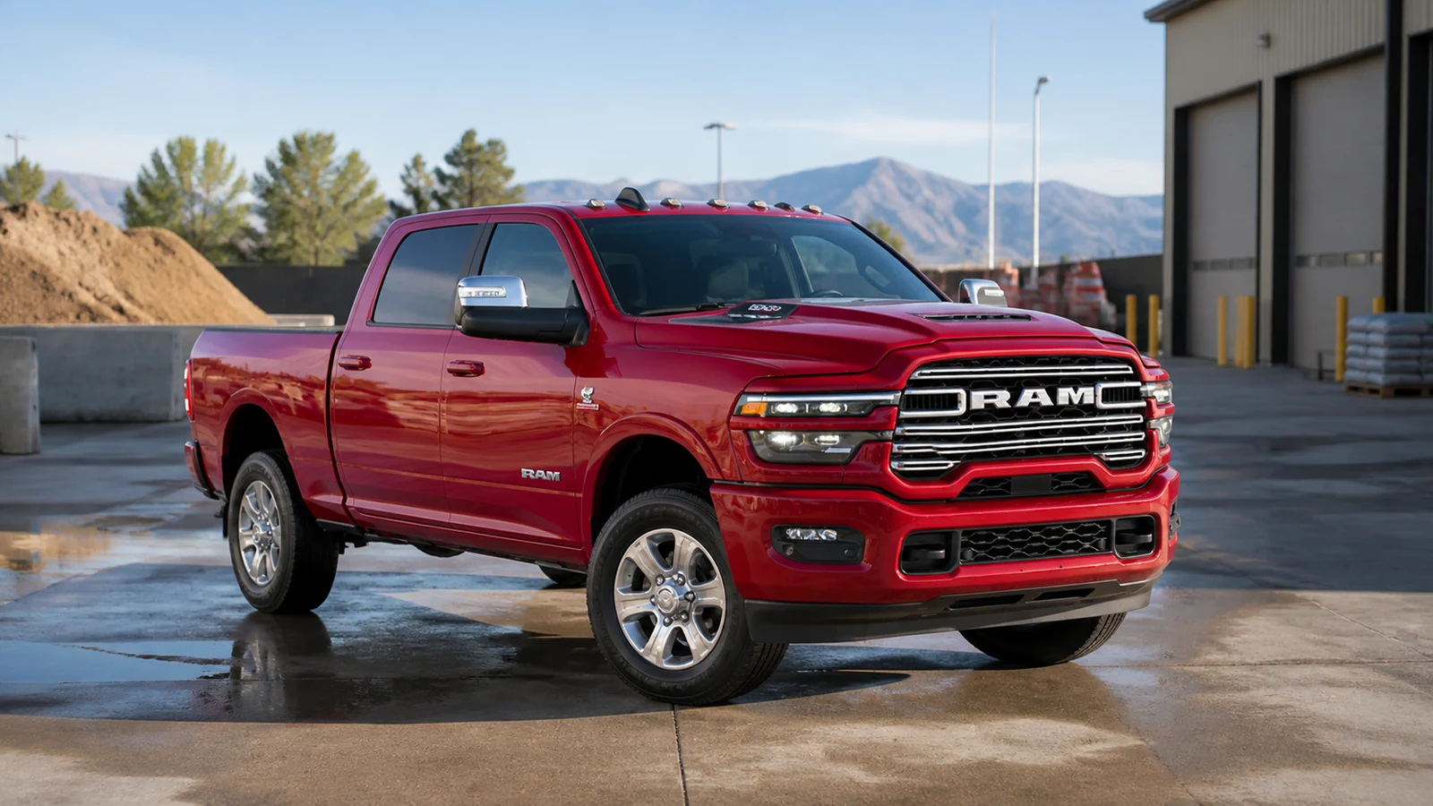 2027 Ram 2500 Laramie Crew Cab SRW at a municipal works depot
