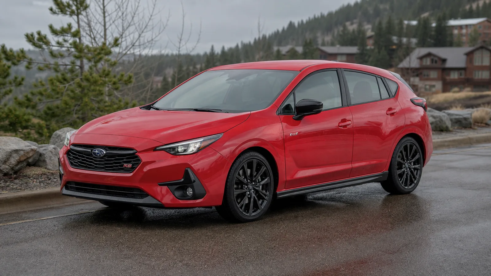 2026 Subaru Impreza hatchback in a front three-quarter view - Subaru Impreza
