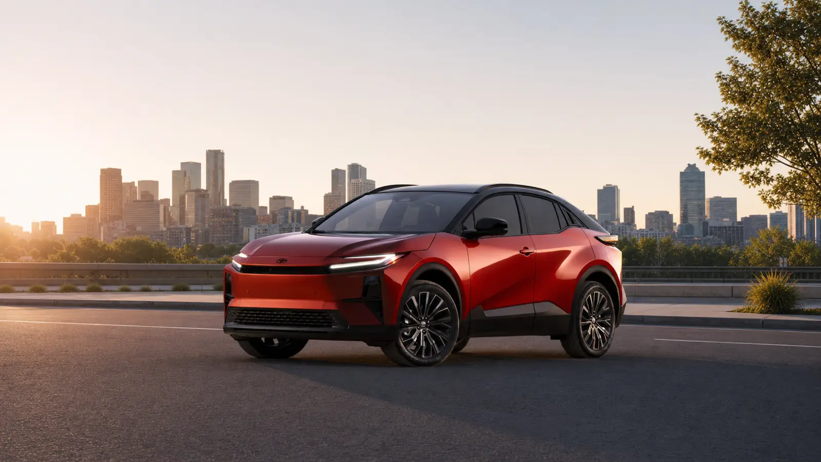 2026 Toyota C-HR electric SUV front three-quarter view - Toyota C-HR