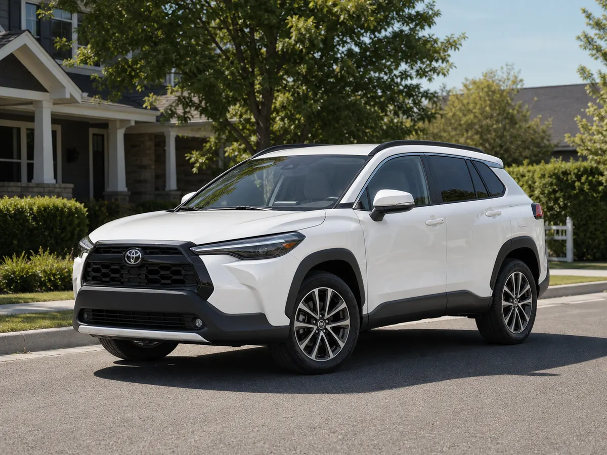2026 Toyota Corolla Cross compact SUV front three-quarter view - Toyota Corolla Cross