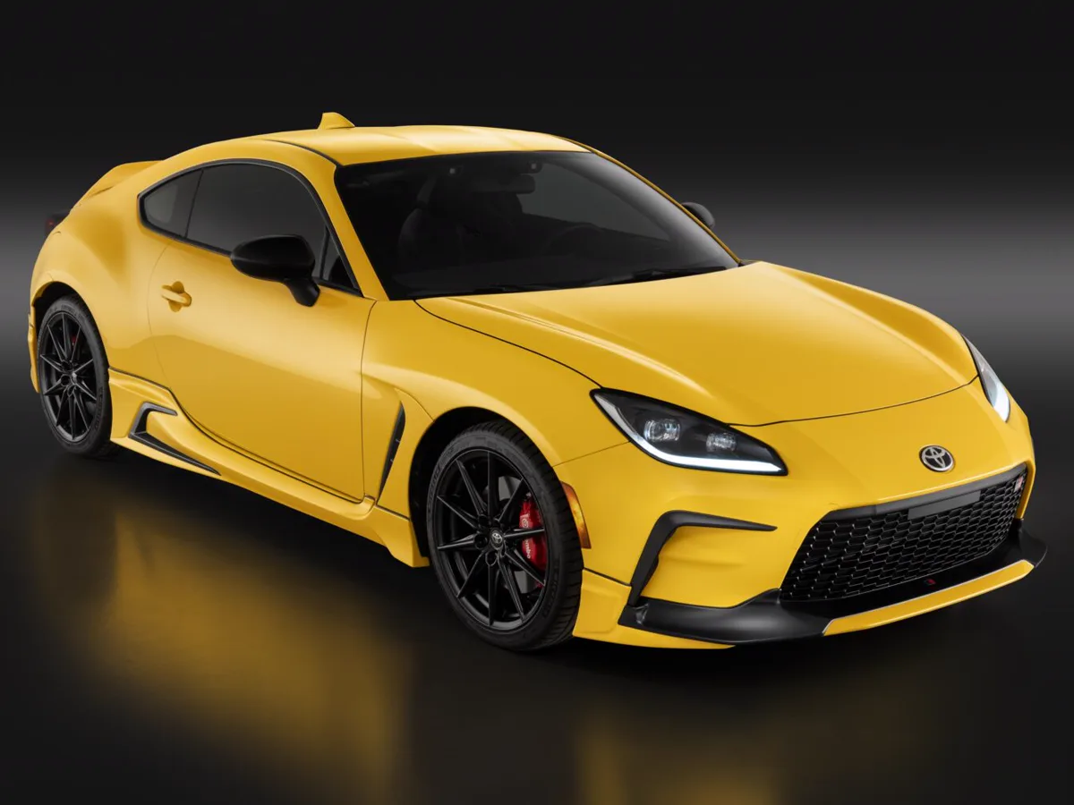 2026 Toyota GR86 sports coupe front three-quarter view - Toyota GR86