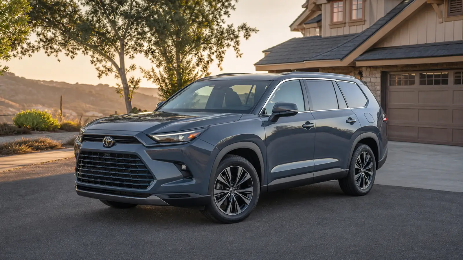 2026 Toyota Grand Highlander three-row SUV front three-quarter view - Toyota Grand Highlander