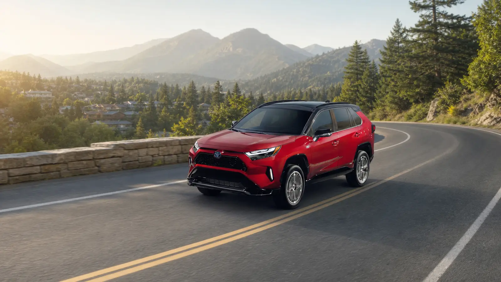 2024 Toyota RAV4 Prime plug-in hybrid SUV front three-quarter view - Toyota RAV4 Prime