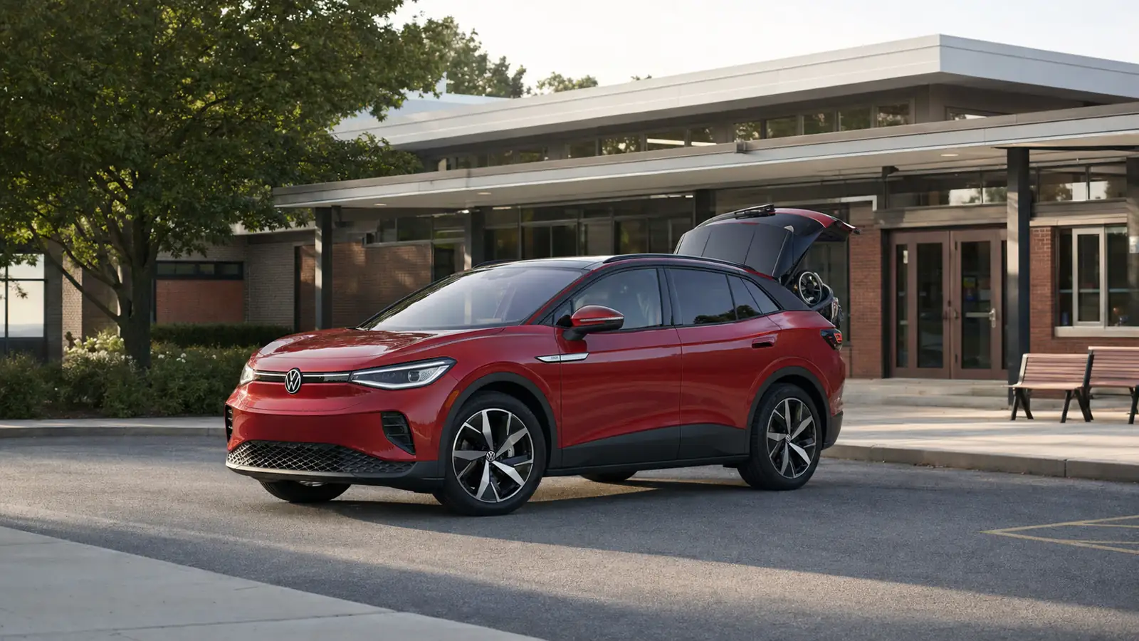 2025 Volkswagen ID.4 electric SUV front three-quarter view - Volkswagen ID.4