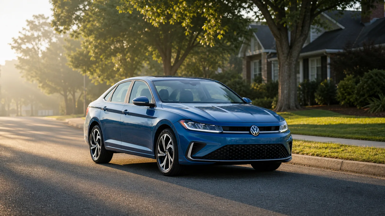 2026 Volkswagen Jetta sedan in a front three-quarter view - Volkswagen Jetta