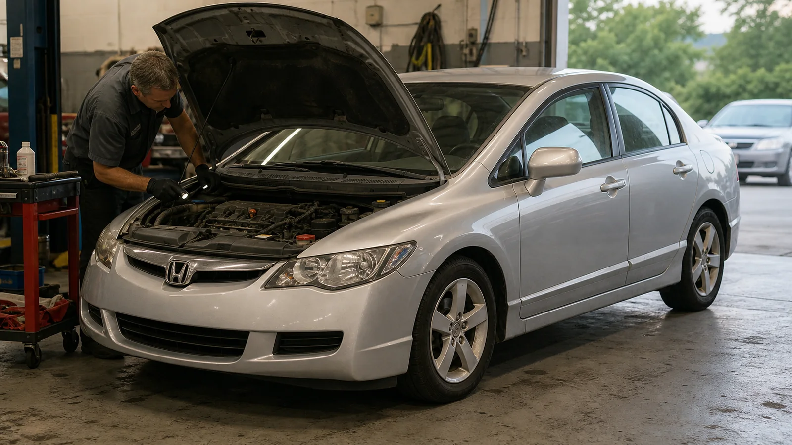 Used Honda Civic inspection before purchase