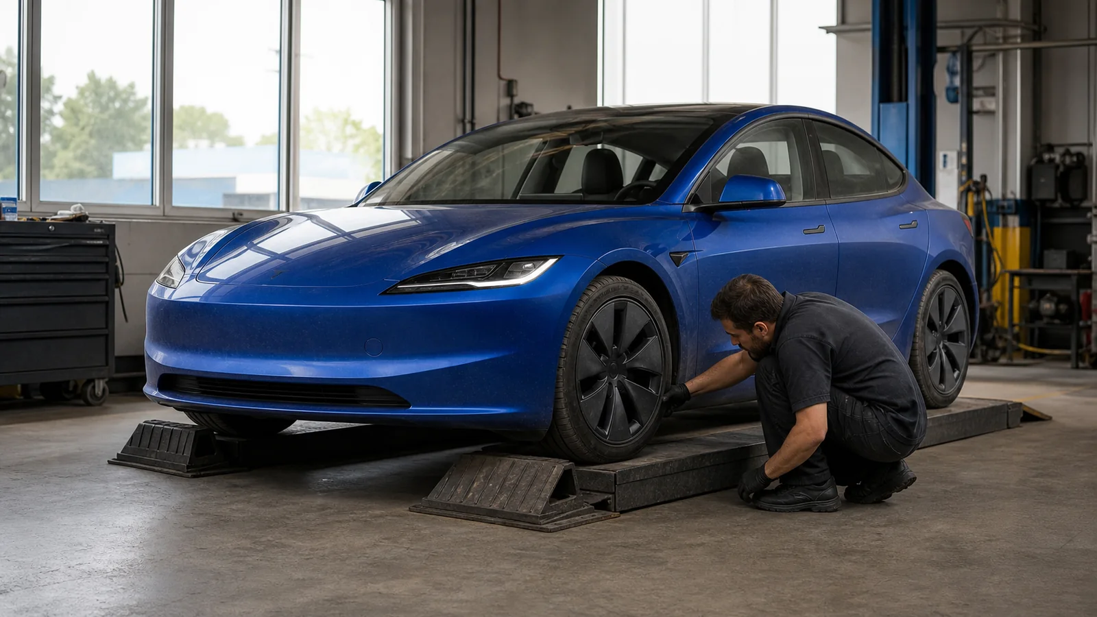 Used Tesla Model 3 inspection before purchase