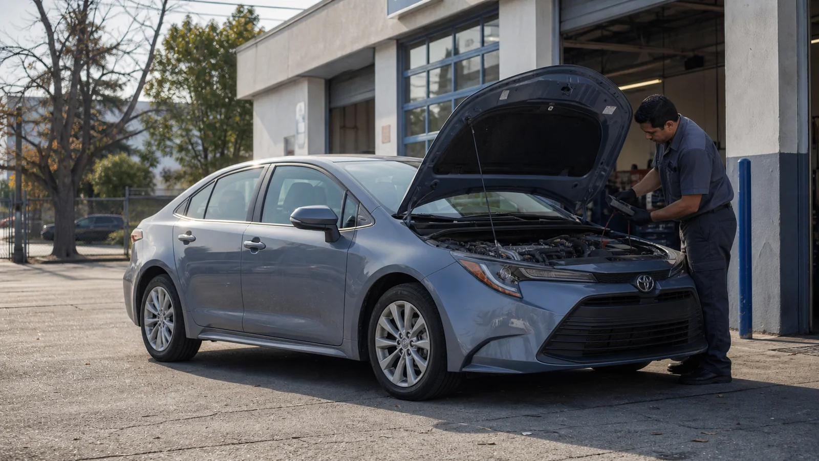 Used Toyota Corolla inspection before purchase
