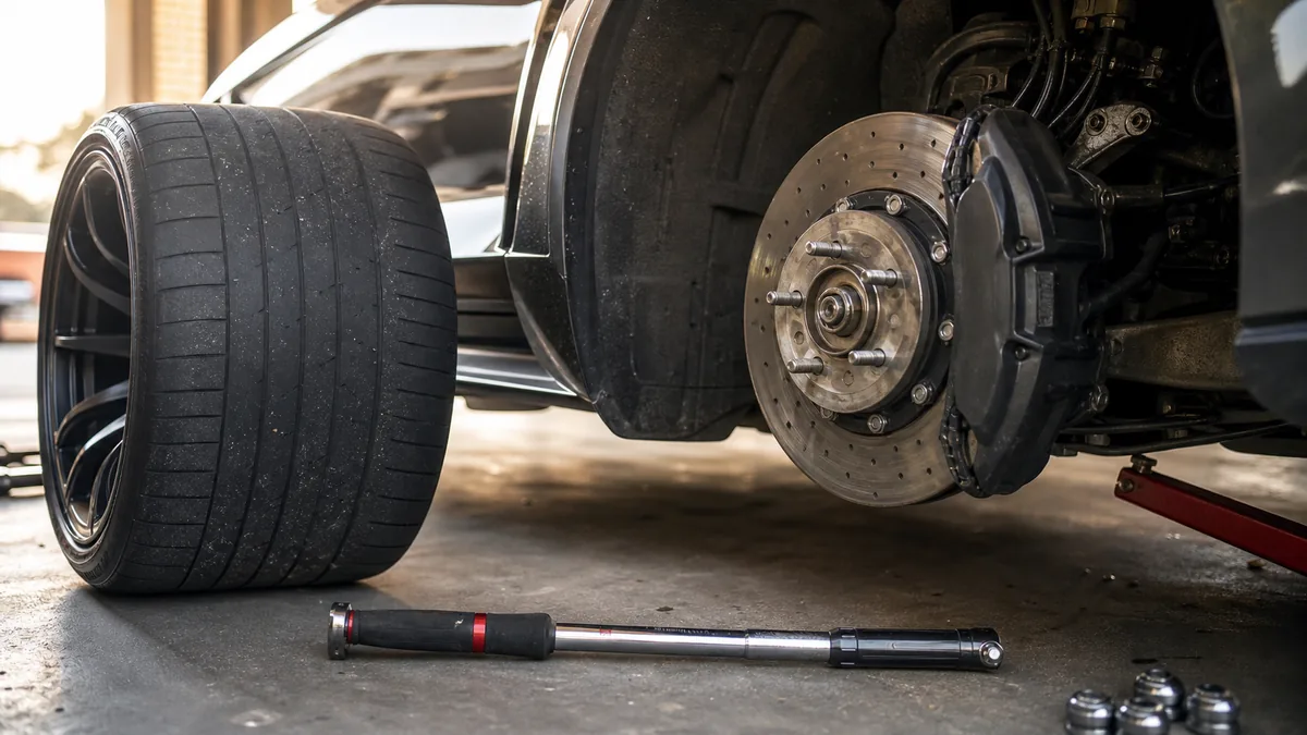 Tire tread and sidewall check for pressure loss - Chevrolet Corvette