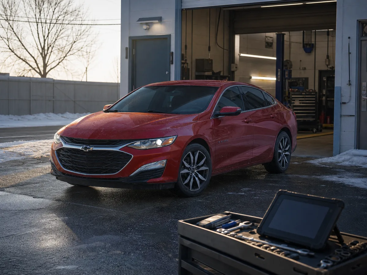 Chevrolet Malibu undergoing a cold-start and CVT road test - Chevrolet Malibu