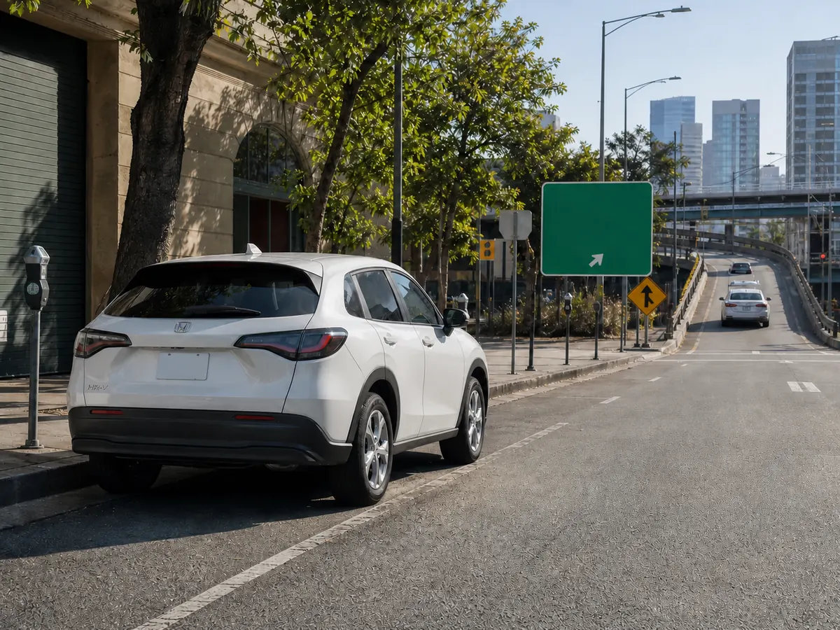 Honda HR-V tested in city parking and on a highway ramp - Honda HR-V