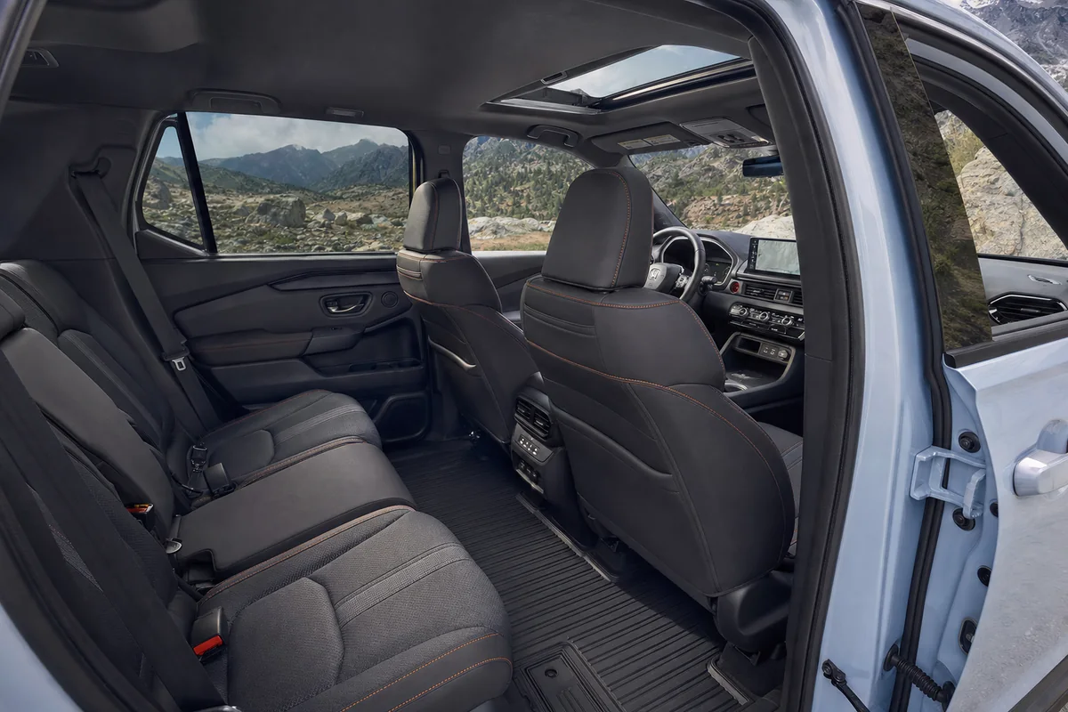 2026 Honda Passport cabin and cargo area arranged for a five-person road-trip fit - Honda Passport