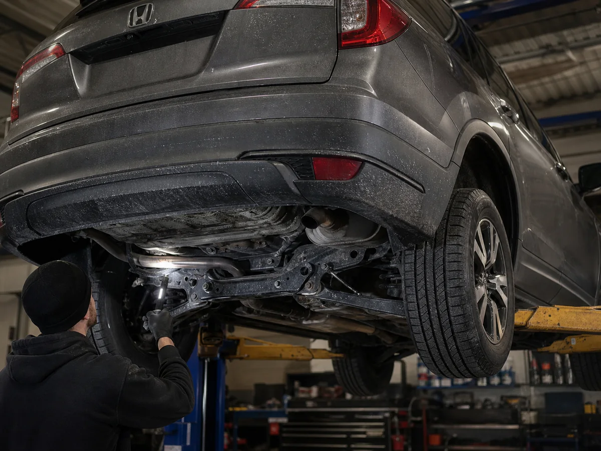 Honda Pilot rear subframe and suspension mount inspection before purchase - Honda Pilot