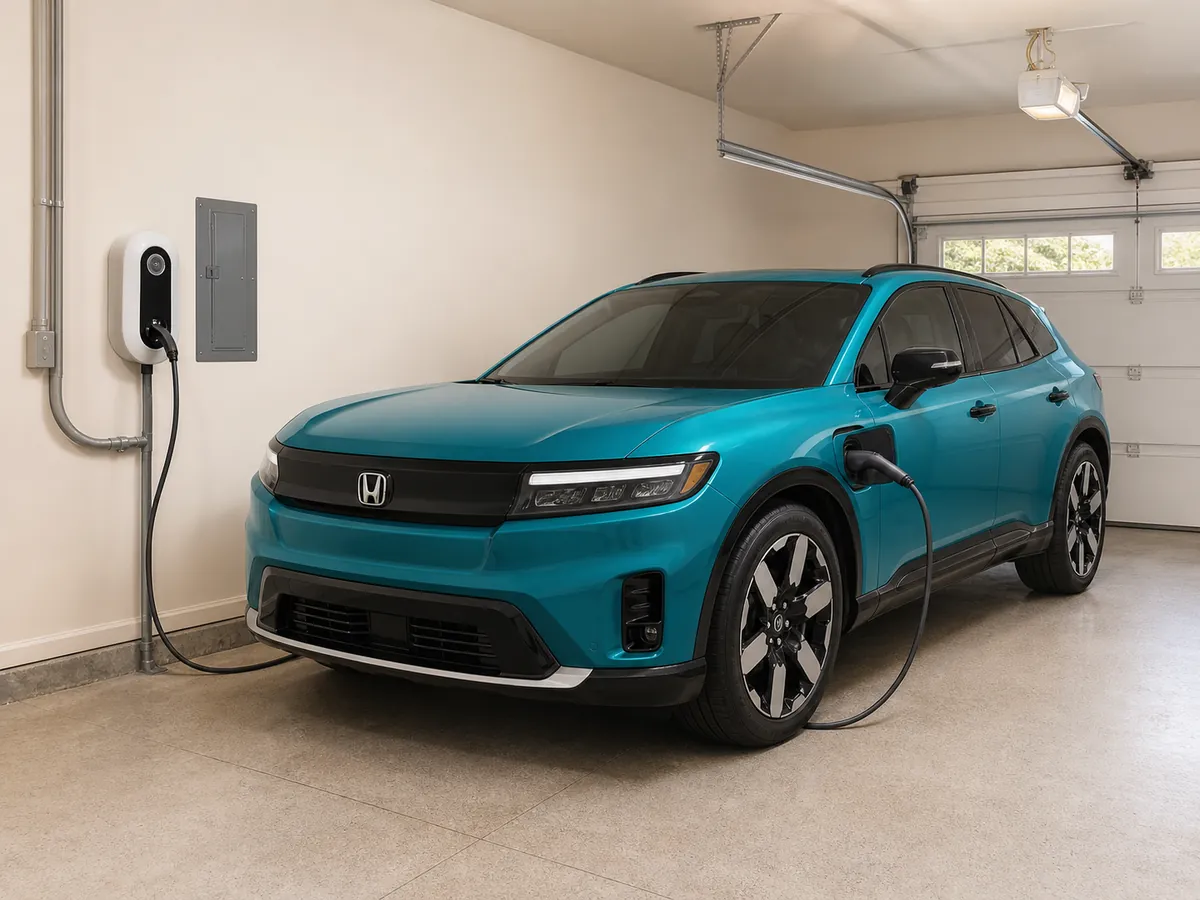 Home Level 2 charging setup planned for a Honda Prologue parking space - Honda Prologue