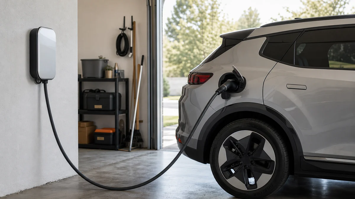 Hyundai Ioniq 5 home charging cable and driveway setup - Hyundai Ioniq 5