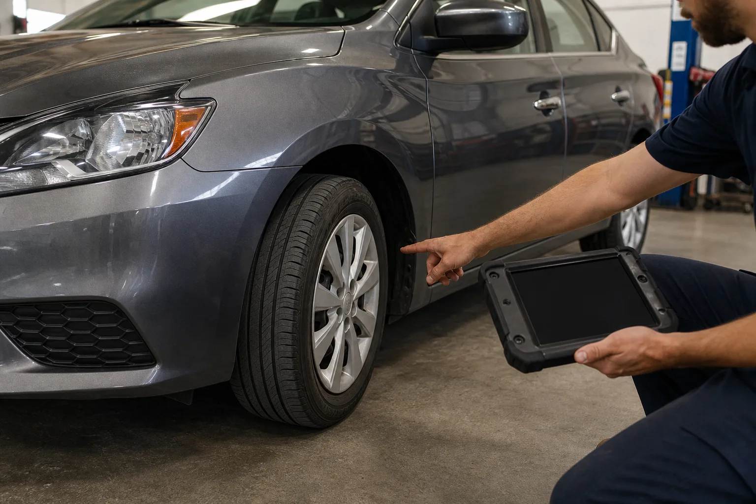 Used compact sedan undergoing a CVT road test - Nissan Sentra