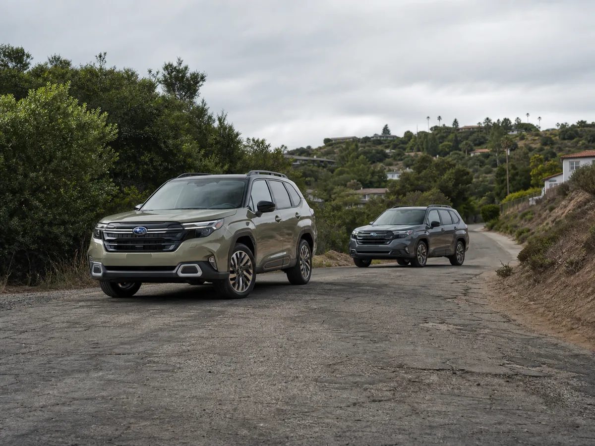 Gas and hybrid Subaru Forester models on a mixed road test - Subaru Forester