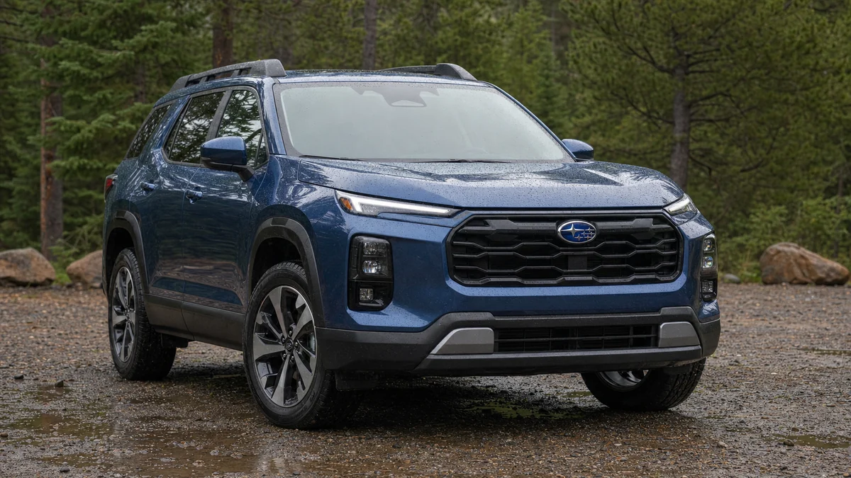 2026 Subaru Outback exterior with Subaru badge