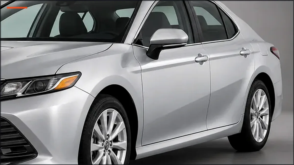Toyota Camry side profile and cabin area