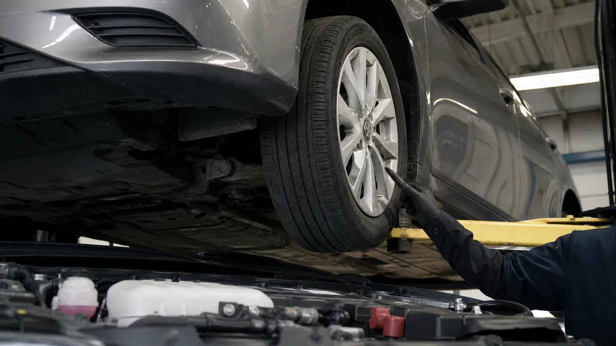 Toyota Camry tire and service check - Toyota Camry