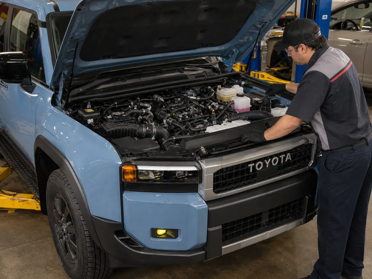 2026 Toyota Land Cruiser 2.4-liter i-FORCE MAX hybrid engine bay - Toyota Land Cruiser