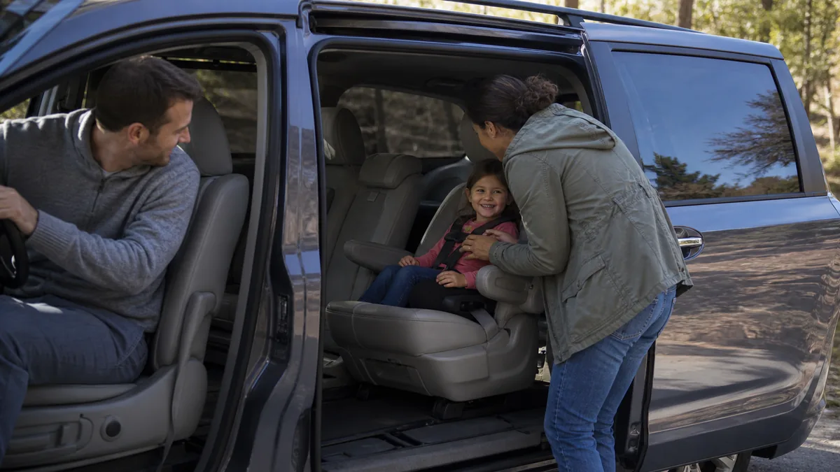 Toyota Sienna sliding doors for family access - Toyota Sienna