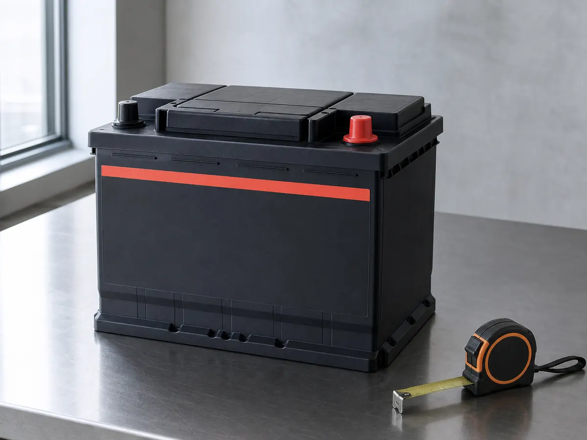 Representative Group 24F AGM automotive battery with top posts